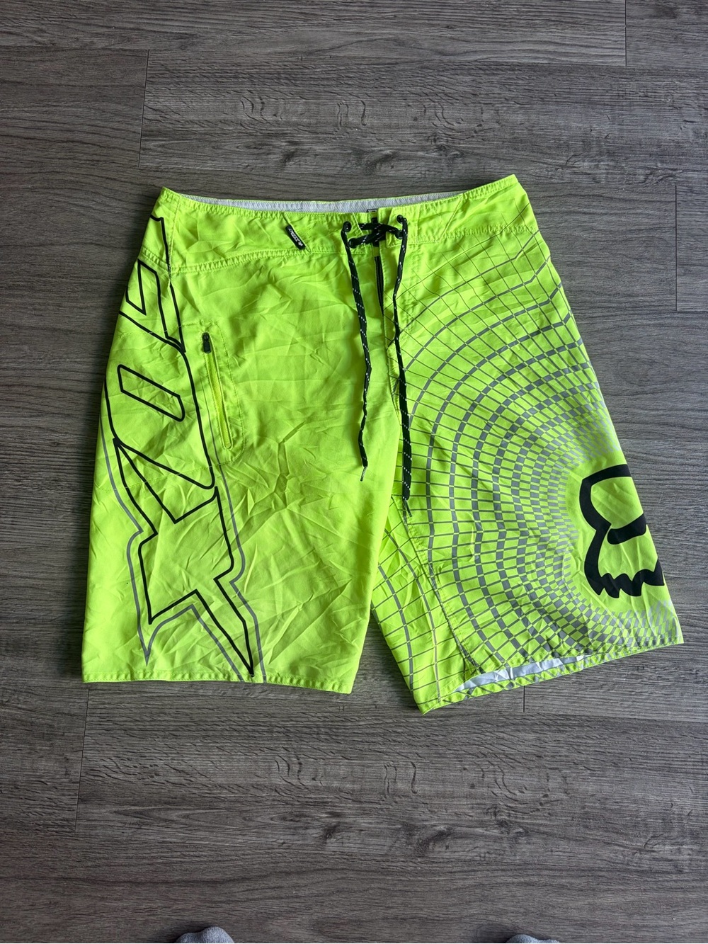 Fox Men's Neon Yellow Swim Shorts